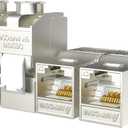 5-Pack RJ45 CAT 7 Tool-Less STP Shielded Keystone Jack, AMPCOM Self-Locking Cat7 Keystone Zinc Alloy Module Adapter No Punch-Down Tool Required Coupler for Wall Plate