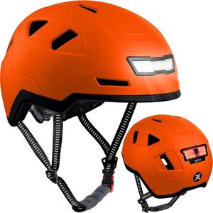 XNITO Bike Helmet with LED Lights - Urban Bicycle Helmet for Adults, Men & Women - CPSC & NTA-8776 Dual Certified - Class 3 E-Bikes, Scooters, Onewheel, Commuter, Mountain, M