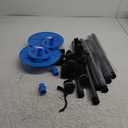 Windproof Boat Cover Support Pole System 2 Pcs with 7 Adjustable Height Telescoping Iron Furniture Cover Support Pole 20"-50" with Sandbag Storage Bag (blue + black)