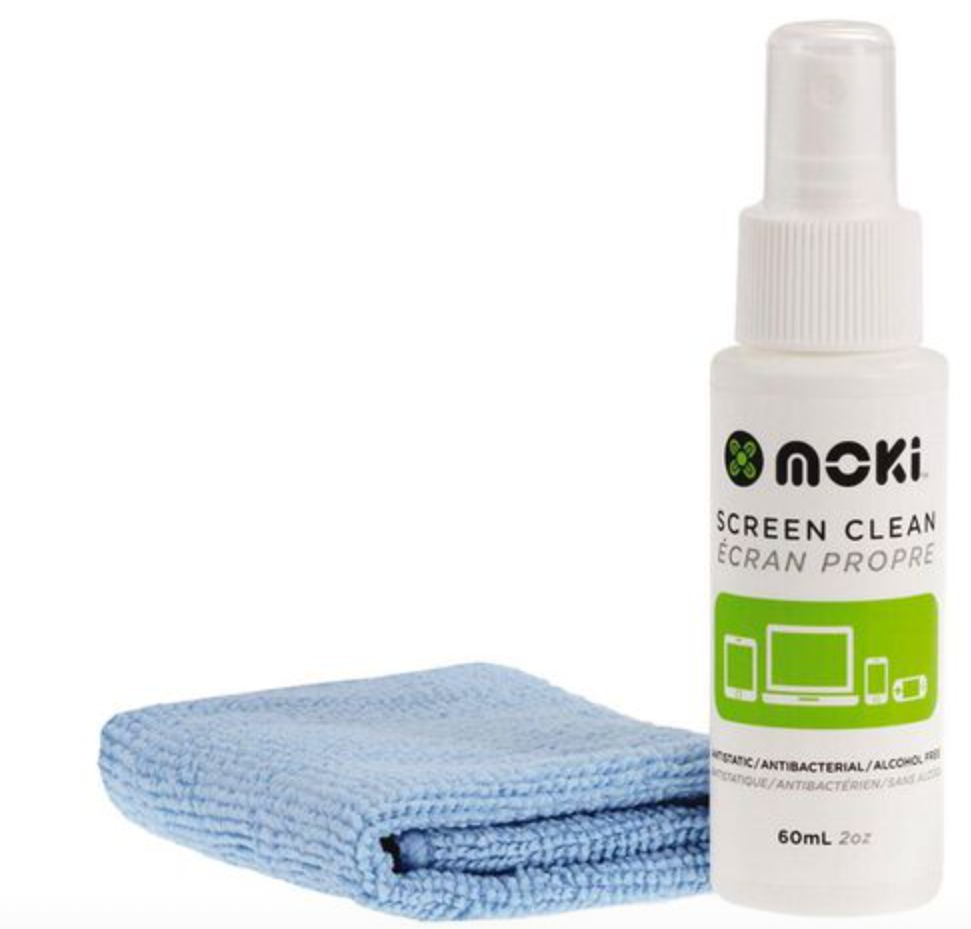 Moki Fixity Clean Screen with Chamois Mini 60ml
