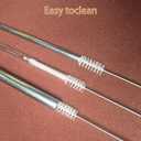 4 x 12-inch Extra Long Straw Cleaner Brush, Straw Brush Extra Long with Nylon Bristles, Straw Cleaning Brush Extra Long for Baby Bottles, Glass/Silicone Straws Piper Cleaners.