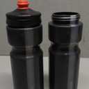 HydraPak Breakaway Surge Lightweight Bike Water Bottle 2-Pack (20oz, 25oz, 30oz) - High Flow, Cycling & Sports Squeeze Bottle (Charcoal)