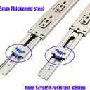 Soft Close Drawer Slides,10 Pair of 18 Inch 100 LB Capacity Full Extension Side Mount Drawer Rails