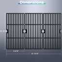 Hiorucet Grill Grate Parts for Charbroil Advantage 3 Burner 463343015, 463335115, 463370015, Cast Iron Cooking Grid Grates, Heat Shield Plate Tents for Char-Broil Advantage Grill Replacement Parts.