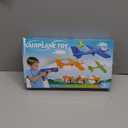 Fuwidvia 3 Pack Airplane Launcher Toys, 13.2'' LED Foam Glider Plane Toy for Boys, 2 Flight Modes Outdoor Flying Toys Birthday Gifts for Boys Girls 4 5 6 7 8 9 10 11 12 Year Old (Blue&Green&Orange)