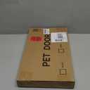 Dog Gate Indoor,18"-45" Adjustable Extra Wide Metal Short Dog Gate to Step Over, 10" Tall Small Pet Gate with 3 Extension Kits, Pressure Mounted for Doorways & Stairs Black