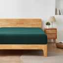 King Size Fitted Sheet Only - 12" to 16" Deep Pockets - Ultra Soft & Breathable Bed Sheet - Hotel Quality Mattress Sheets (80" X 78", Emerald Green)