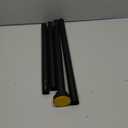 Shower Curtain Rod Adjustable 43-78 inch, 1"Diameter Spring Tension Curtain Rod No Drill, Anti-Rust Non-Slip Shower Rod, Black Shower Curtain Rod for Bathroom Tension