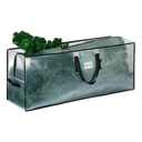 VENO Clear Christmas Tree Storage Bag - Fits 7.5 Ft Artificial Trees, Heavy Duty Large Bags with Zipper, Durable Handles, and Labeling Card Slot, Alternative to Storage Boxes with Lids