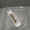 11"x14" Clear Acrylic Serving Tray with Golden Handles, Sturdy Huge Capacity Acrylic Tray for Coffee, Juice, Kitchen and Desk Organizer (11"x14")
