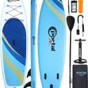 PORTAL SUP Inflatable Paddle Board for Adults 10'6'' Stand Up Paddleboard,Non-Slip Deck Blow up Paddle Boards with Adjustable Paddle, Carry Bag, and Repair Kit