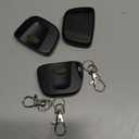 Kingdder 3 Pcs 8 Dip Switch 310mhz Garage Door Remote Compatible with Linear Delta 3 (DT DTA DTD DTC DNT00002A) Gate Opener Remote with Keychain (Black,Grey Button)