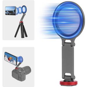 BRDRC Cold Shoe Phone Mount Holder, Tripod Mount for iPhone Magsafe Magnetic Hot Shoe Camera Adapter with 1/4" Screw Hole for DJI Ronin Samsung Canon Nikon DSLR Photography Accessories