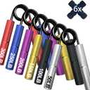 Grip Strength Trainer Set,50-300LB Hand Grip Strengthener,Hand Forearm strengthener 6 Pack, Workout equipment,Strength Training Exercisefor Hand Arm Forearm Wrist Finger (Red, blue, purple, yellow, black, white)