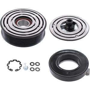 ApplianPar AC A/C Compressor Clutch Assembly Kit for F-250 F-350 F-450 F-550 Super Duty 7.3L 1999 2000 2001 2002 2003