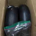 Parts Camp 13" Wheelbarrow Tires and Wheels 4.00-6 Pneumatic Tires with 5/8"&3/4" Bore Hole and 1.75" Centered Hub Flat Free Wheelbarrow Tire Fit Wheelbarrows/Wagons/Dolly/Trolley/Hand truck(2 Pack)