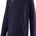 Mizuno boys Youth Gametime Long Sleeve Hitting Jacket (Large, Navy)