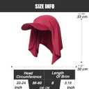 Headscarf Baseball Cap for Men Women, Summer Sun Visor Hat (Red)