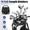 Findway 14 Way Golf Stand Bag [Upgrated Generous Space] Lightweight Golf Bag with Stand, Durable Golf Club Bag with Padded Dual Strap & Rain Cover for Men and Women