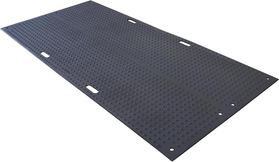 3' x 8' AlturnaMAT Ground Protection Mat, 120 Ton Load Capacity, Black - AM38