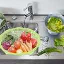 BESPORTBLE 4pcs Plastic Rice Washing Basket and Strainer Set, Multifunctional Colander for Vegetables, Fruits, Pasta, and Dough Preparation