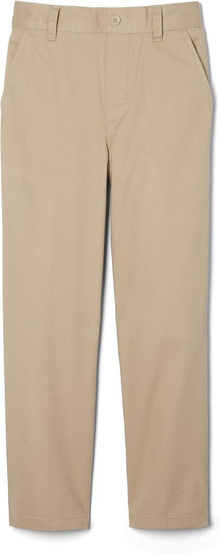 French Toast Boys Pull-On Relaxed Fit School Uniform Pant (Standard & Husky) (Khaki)