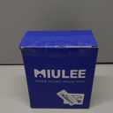 MIULEE Black Sheer Curtains 102 Inches Long 4 Panels Set, Light Filtering Rod Pocket Drapes for Living Room and Bedroom, Airy Soft Breathable Voile Window Treatments, 42W x 102 Inches