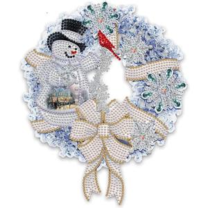 KTHOFCY 5D DIY Diamond Painting Kits for Adults Kids, Christmas Garland Full Drill Embroidery Cross Stitch Crystal Rhinestone Paintings Pictures Arts Wall Decor Painting Dots Kits 15.7X11.8 in