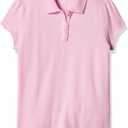 The Children's Place Girls Short Sleeve Ruffle Pique Polo Small