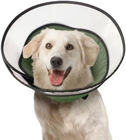 Soft Dog Cone Collar for Large Medium Dogs, Dog Cones for Dogs After Surgery, Cone for Dogs to Stop Licking, Adjustable Dog Recovery Collar, Lightweight E-Collars for Dogs, Elizabethan Collar (XL)
