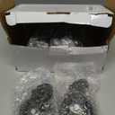 RidRed Office Chair Wheels - Replacement Rubber Wheels - Universal Fit 3 Inch Casters, Heavy-Duty Chair Casters, Noise Free, Fits 98% Chair, for All Floor (5) (Transparent)