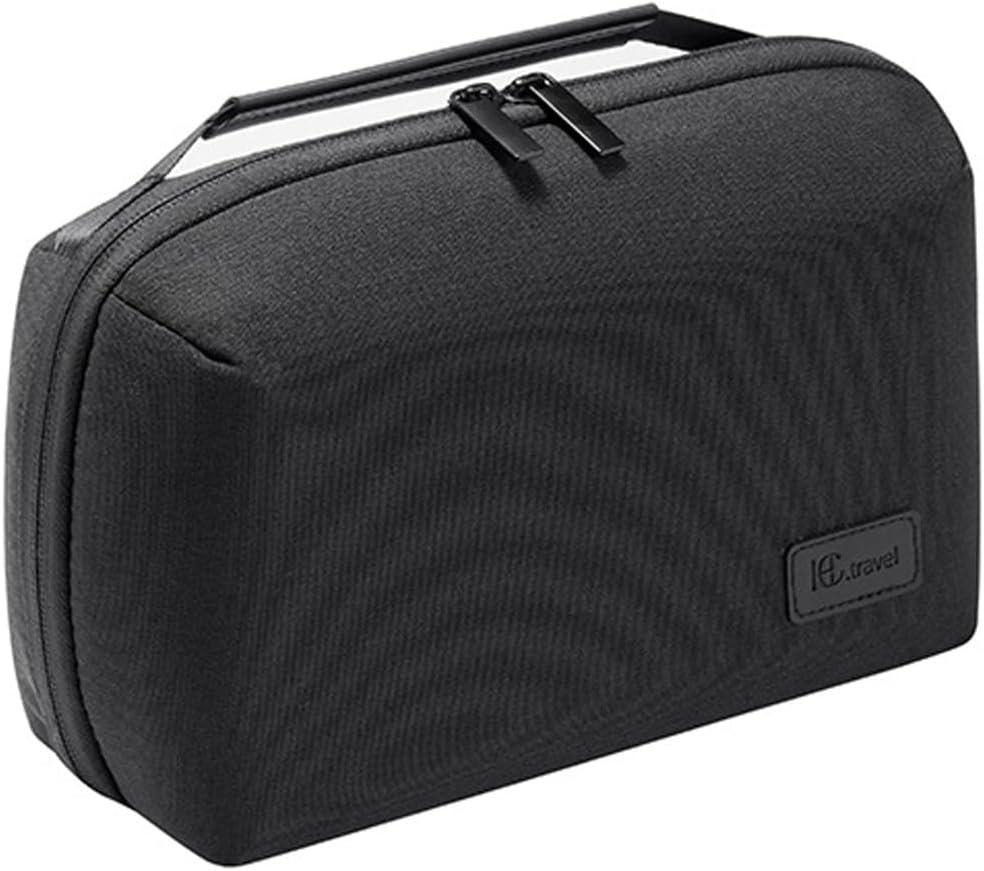 Kaxich Travel Electronics Organizer, Electronics Accessories Bag Portable Cable Organizer Case Waterproof Universal for Adapters Memory Cards, USB Cables (Black)