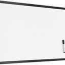 U Brands Magnetic Whiteboard 24" x 36", Black Wood Frame Dry Erase Board, Wall Mounted White Board for Office, Classroom, Home, Planning & Organization