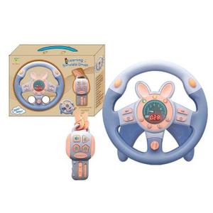 TOYANDONA Kids for Backseat with Car Key, Simulated Driving Toy with Light and Music Toddlers Pretend Play Toy for Baby Children