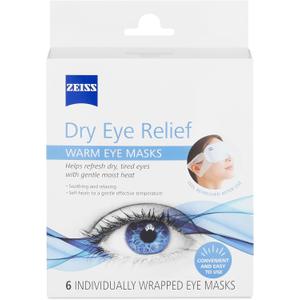 ZEISS Warm Eye Masks, 6 Count for Dry Eye Relief