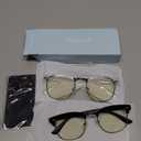 racico Blue Light Glasses for Men Computer - Gaming Blocking Anti Eyestrain, UV Clear Lens Nerd Costume Fake Eyeglasses