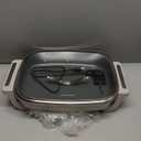 GreenPan Advanced 12 X 15 Electric Skillet with Lid, 7QT Capacity for Family Meals, Healthy Ceramic Nonstick PFAS-Free Coating, Fry, Saut, Steam, Simmer, Sear, Stir Fry, Dishwasher Safe, Clay