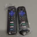 (Pack Of 2) Replacement Remote Control Only for Roku TV, Compatible for TCL Roku/Hisense Roku/Onn Roku/Sharp Roku/Element Roku/Westinghouse Roku/Philips Roku Smart TVs (Not for Roku Stick and Box)