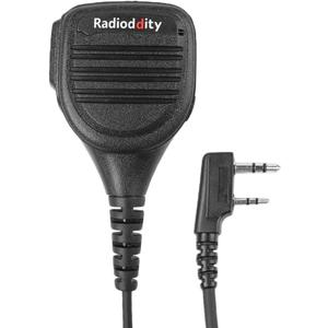 Radioddity RD-203 Waterproof Remote Speaker Mic, K Plug, for GM-30 GD-77S GD 77 GA-510 GA-2S BaoFeng UV-5R UV-9G UV-5G BF-F8HP UV-82HP TYT Two-Way Radio Walkie Talkie GT-3TP GT-5TP
