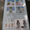 Electric Cheese Grater for Block Cheese - 3 in 1 Rotary Cheese Grater Electric Rotary Grater Salad Shooter Electric Slicer for Cheeses, Fruits, Vegetables and Nuts (White)