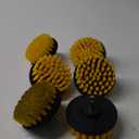 uxcell Drill Brush 4" All-Purpose Cleaning Scrubber Kit for Grout, Floor, Tub, Tile, Yellow 4Pcs