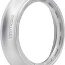 Normcore 58mm Espresso Dosing Funnel V2, Magnetic Dosing Ring, 18mm Anodized Aluminum with 15 Neodymium Fit 58 mm Bottomless Portafilter, Silver