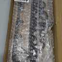 GASAR, Key Holder for Wall Mount, Cast Iron Key Hook, Victorian Design, Screws and Anchors, Large Size of 12 x 5 Inches, Brown, 1 Unit