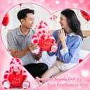 Kasyat Valentine Gift 12' Big Dinosaur Stuffed with Heart Cute Plush Animal Valentine Soft Dinosaur Romantic Gift Adorable Home Decoration for Birthday Anniversary Girlfriend Boyfriend Women Lover