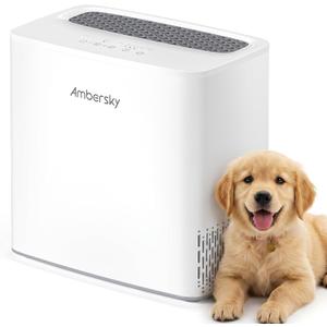 Ambersky Air Purifier for Home, True HEPA Air Cleaner Cover Up to 2000sq.ft with Real-Time Air Quality Sensor, Auto Mode, 23dB Sleep Mode, Pet Hair Dander Odor Smoke Dust Filter for Large Room