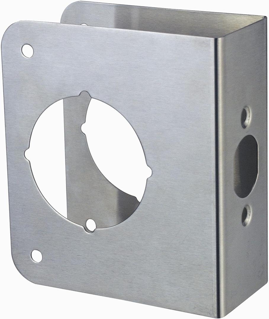 Door Guard Reinforcer 1-3/8-Inch Thick by 2-3/8-Inch Backset 2-1/8-Inch Bore with Bronze Color