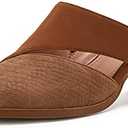 Syktkmx Women's Cutout Backless Mules Slip On Closed Toe Chunky Stacked Heeled Sandals Size 9