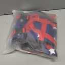Malier Dog Life Jacket, High Buoyancy Shark Swimsuit, Ripstop American Flag, Medium, Red & Dark Blue