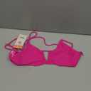 Maaji Hot Magenta Adhara Bralette Bikini Top, Reversible, Removable Cups, Adjustable, Pink, Large