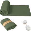 58Wide 100% Combed Cotton Fabric By The Yard, Army Green Fabric, Soft and Durable, Quilting Material for Sewing and DIY (Army Green, 2 Yard)